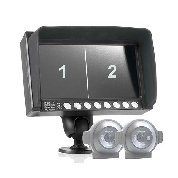 0223220 Ecran Orlaco IP67 double camera