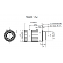 Objectif "4D Haute Résolution HF3520-12M 