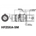 Objectif 4D" Haute Résolution HF25XA-5M 2/3 "25 mm F1.6