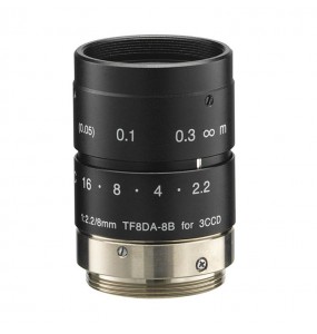 TF8DA-8B 1/3 "8mm F2.2 lens for 3CCD cameras