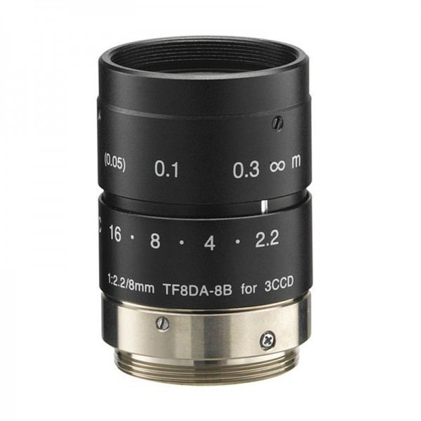 Objectif TF4DA-8B 1/3 "8mm F2.2 pour caméras 3CCD