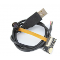 Module de caméra USB HBVCAM à mise au point fixe haute résolution objectif fisheye 5MP module de caméra cmos OV5640