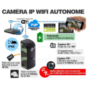 IPW-PIR Mini caméra WiFi audio / vidéo longue autonomie avec détecteur de présence PIR et vision nocturne protection IP65