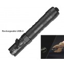 Tactical flashlight USB Rechargeable USB-C Flashlight torche tactique Police