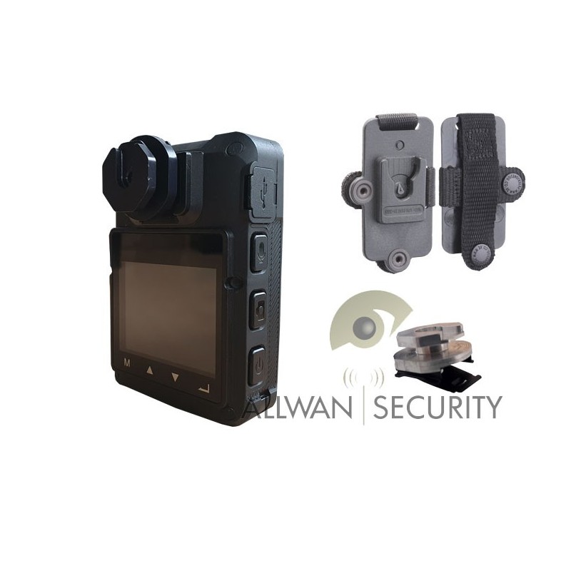 Molle Systeme attachment with double loops with Utra Robust fixings for  pedestrian camera to be fixed on tactical vest