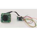 ACE-HDi47-12C Mini camera square Pinhole 3.7mm 8mm intégrable POE 12V