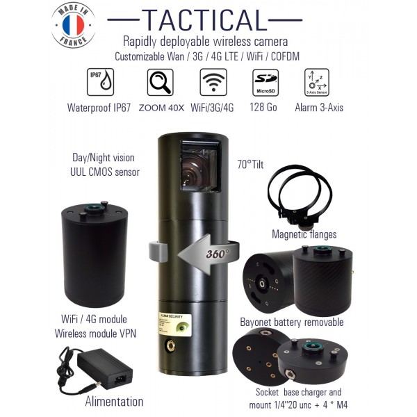 Camera PTZ - Observer Tactical video surveillance 4G