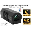 Zoom bullet camera 30X Ultra Low Light Night vision Ultra HD 4K Day Night miliary MIL-810F & Law enforcement applications, heavy