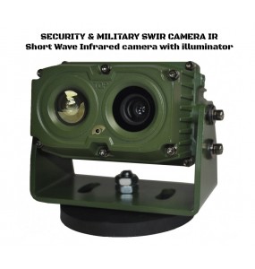 SWC1550 Rugged Active and Passive Driver Vision camera SWIR illuminator 1550nm for security and military operations ONVIF HD-SDi