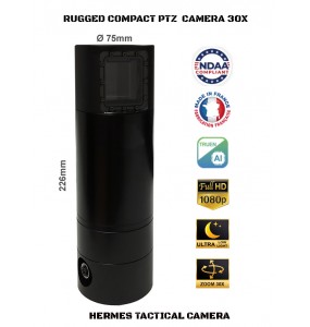 ONVIF IP PTZ Compact tactical mini camera Zoom 30X for covert operations NDAA Compliant