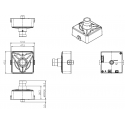 Cameras KTNC carrées sur IP 2 et 5Mp KNC-HMSS347-iB KNC-FMST947-iB