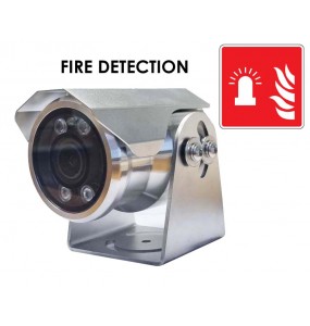 GCVF20FIRE Camera fixe marine industrialisée à détection active de flamme, incendie, gaz, chaleur par capteur IR InfraRouge