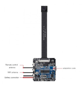 Matecam Micro camera wifi intégration 4K Micro-SD card wifi