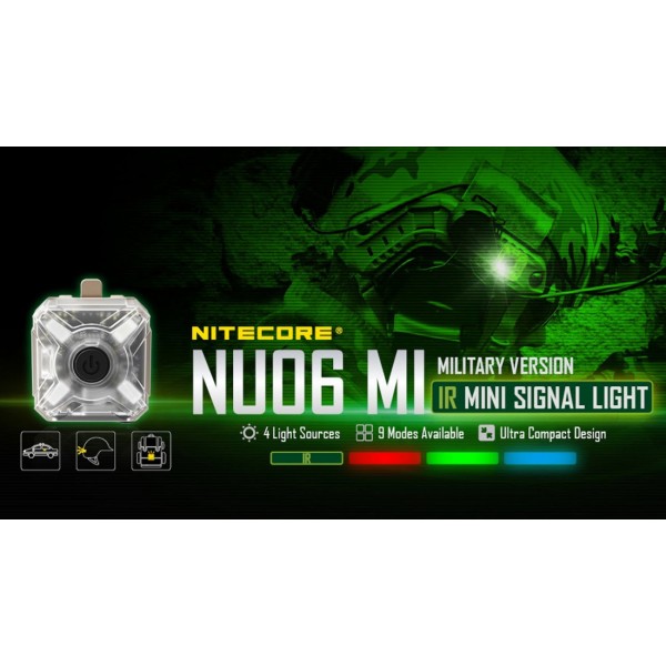 NU06MI infrared beacon Light signal red blue green Police Military