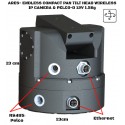 PT-1205IP Tourelle Pan Tilt IP RS485 Pelco-D