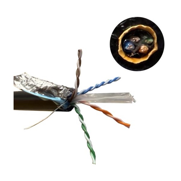 UW-ETHERNET Reinforced shielded CAT.6 Ethernet network cable for permanent submersion