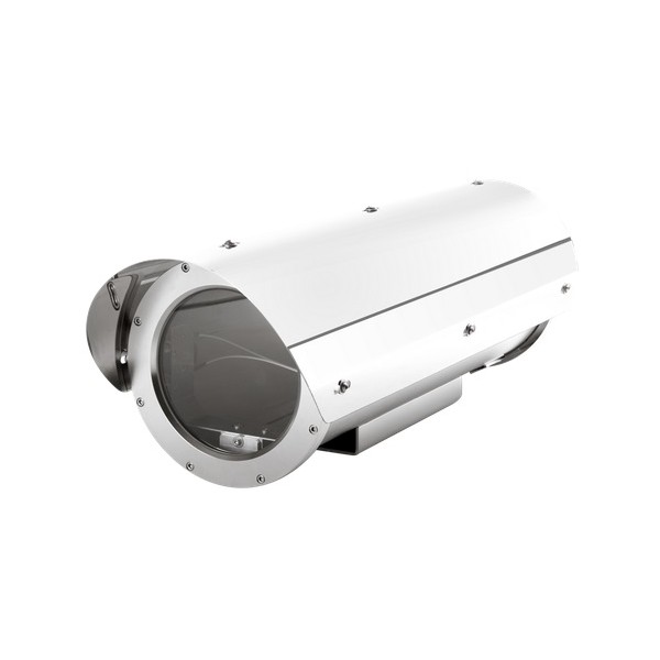 Waterproof AISI316L enclosure-type housing with large dimensions to protect large cameras and long focal length zoom lenses