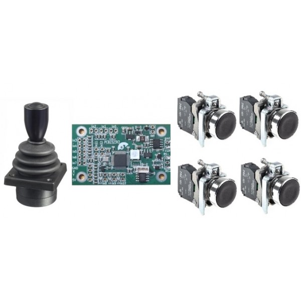 pupitre joystick de controle camera motorisées dome ptz integrable chassis panneau commandes