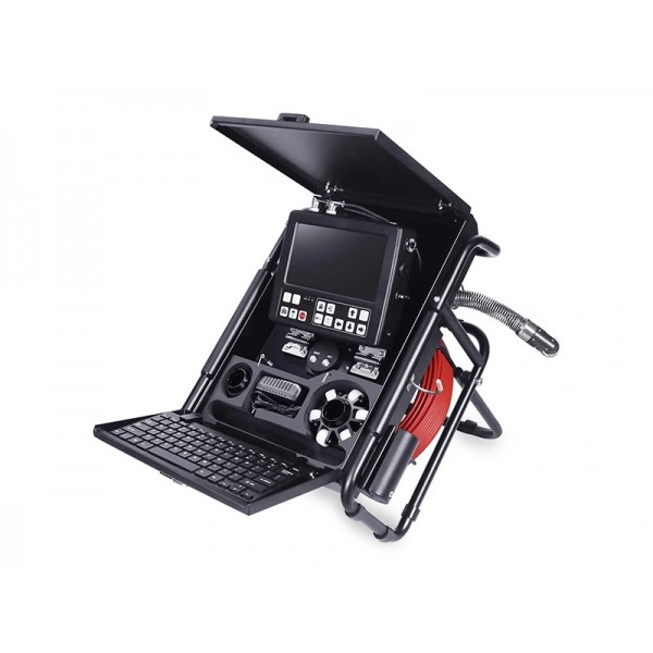 TubexProHD Push Rod System Pulling Needle Pipeline Qualification, PVC Pipes Inspection Camera Control Wastewater Stormwater