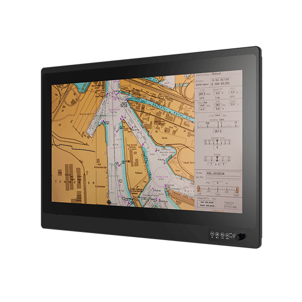 60945-DISP24 Ecran 24" de navigation pour bateau, timonerie ou passerelle de navires en mer, résolution Full-HD tactile