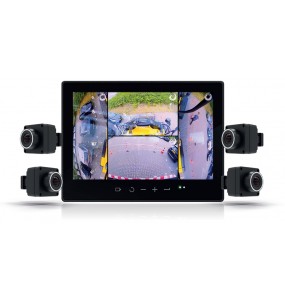 Multi-vision 4 cameras HD numérique orlaco emos2 périphérique 360 angle mort securité tout autour engin