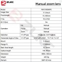 VM15185MPC Objectif Varifocal Megapixel C/CS CCTV 15-185mm F2.2