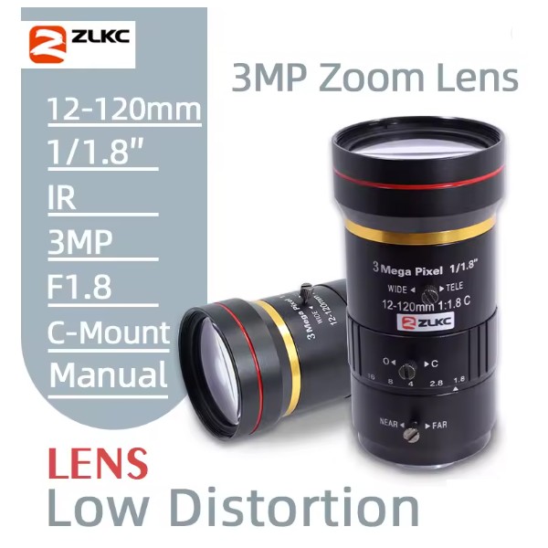 VM12-120MPC Objectif Mégapixel VariFocale 12-120mm C-Mount