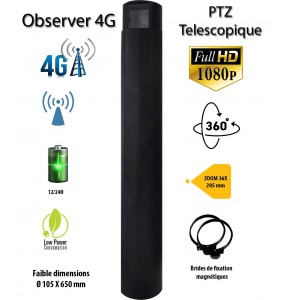 OBSERVER 4G Cellular IP Camera Systems For Isolated Locations, Rapidly Deployable Motorized PTZ Wireless Camera Systems, remote
