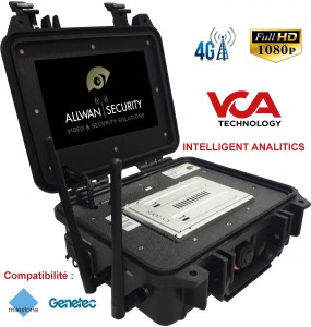 VCA-CASE valise nomade tactique d'analyse video et de transmission 4G