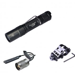 Kit airsoft tactical flashlight rechargeable XT12GT 1600 L Klarus