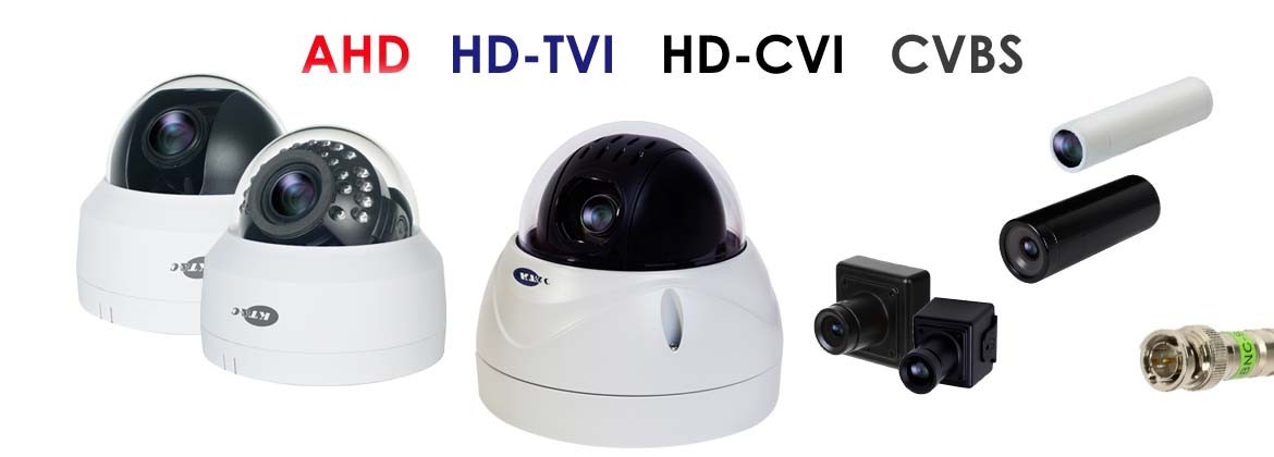 AHD/CVI/TVI cameras