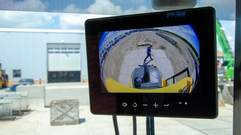 camera de recul haute resolution pour engin de chantier