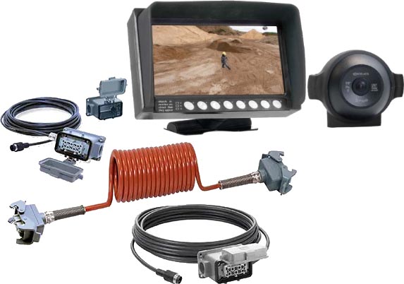 Camera de recul poids lourd professionnelle kit complet avec câbles de liaison renforcés