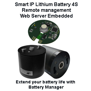 Smart lithium battery management - Web server embedded